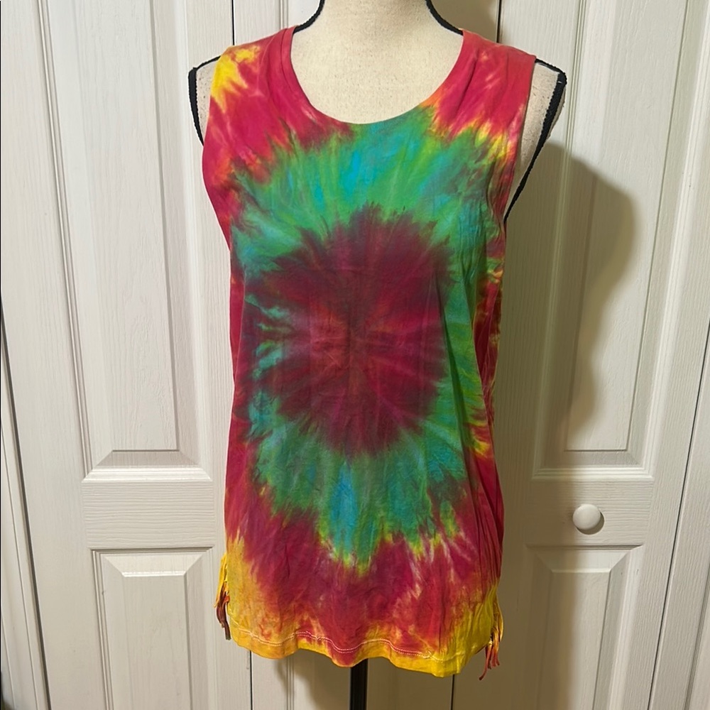 One teaspoon Vibrant Tie-Dye Sleeveless Top